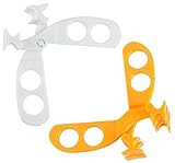 SMYLLS Baby Food Scissor/Portable Food Shearer/Versatile Food Cutter (set of 2, orange&white)