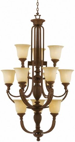 Triarch 31126 12 Light Ambassador Bulb Chandelier, Morrocan