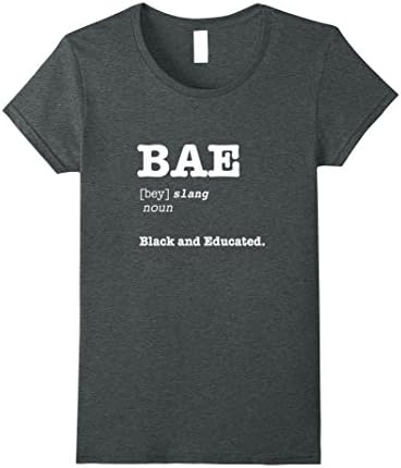 Womens BAE Definition Shirt Black and Educated Melanin African Tee XL Dark Heather