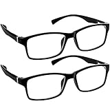 Black Computer Reading Glasses 1.75 _ Protect Your Eyes Against Eye Strain, Fatigue and Dry Eyes from Digital Gear with Anti Blue Light, Anti UV, Anti Glare, and are Anti Reflective