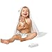 Luxury Hooded Baby Towel and Washcloth Set | Extra Soft Bamboo for Infant, Toddler, Newborn and Kids | Great Gift for Boys and Girls at Bath, Pool and Beach | Better Than Organic Terry Cotton (White)
