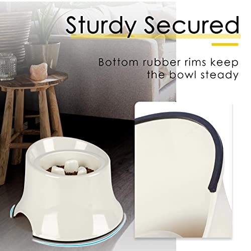 SUPERDESIGN Raised Dog Bowl for Medium Large Breed Dogs, Single Elevated Dog Bowl Stand & Insert