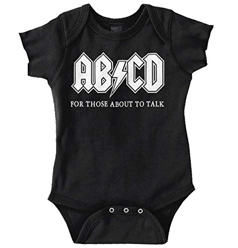 Brisco Brands ABCD Lightning Bolt Lil Rocker Music Baby Romper Boys or Girls