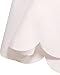 Sidefeel Women Summer Sweet Scallop Pleated Skater Dress Small White