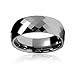 Bling Jewelry Unisex Couples Multi Faceted Prism Cut Titanium Wedding Band Rings For Men For Women Silver Tone Comfort Fit Medium Width 3 5 6 8MM