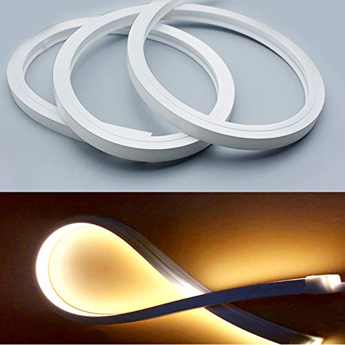 32.8ft Silicone LED Channel - Flexible Neon Rope Light System For 6-12mm LED Strips
