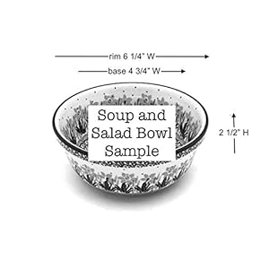 Polish Pottery Soup and Salad Bowl – Garden Party