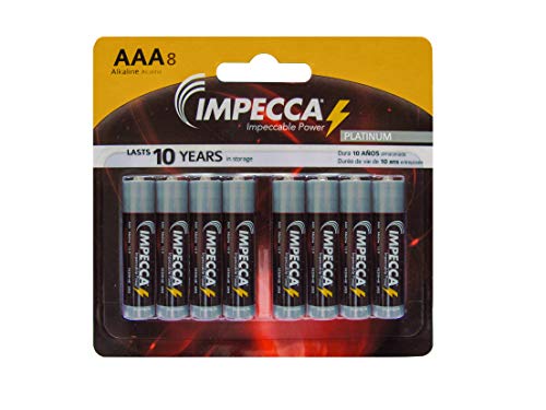 Impecca AAA Batteries, All-Purpose Triple A Alkaline Battery for Everyday (48-Pack) High Performance, Long Lasting Shelf Life, for Clocks, Remotes, Toys & Electronic 48-Count - Platinum Series