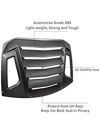 Parasol para ventana trasera, color negro mate, cubierta de parabrisas de ventilación ABS para Subaru BRZ Scion FR S Toyota GT86 2012 2018