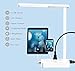 cozoo LED Desk Lamp with USB Charging Ports and Type C Port,2 AC Outlets,9 Lighting Modes,Touch/Memory/Timer Function,10W Eye Protection Foldable Reading Light,Study Lamp,Dorm Essentials Desk Light