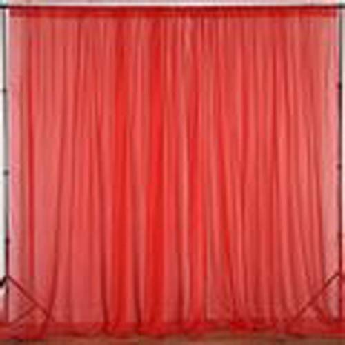 AK TRADING CO. 120" Wide (10Ft Wide) IFR Sheer Voile Drape Panels for Backdrop,…