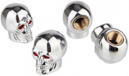 4 pcs Car Skull Auto Wheel Tyre Tire Stem Air Valve Caps Dust Covers car tyre valve cover