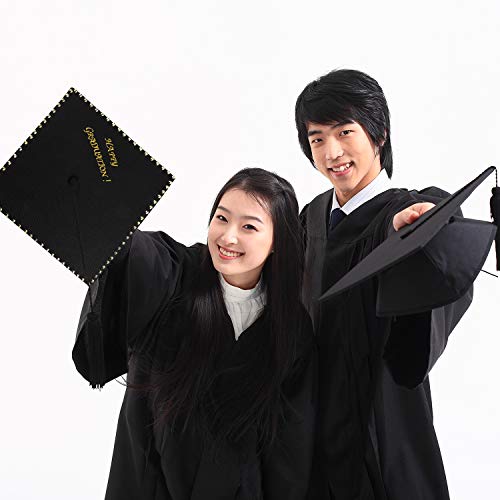 image for Zhanmai Graduation Cap Decorative Stickers Set Includes 2 Sheets Lette