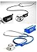 Black MedInc ® (TM) Digital Stethoscope Clock for Doctors and Nurses