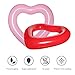 Jellydog Toy Heart Pool Float, Inflatable Swimming Ring, Sweet Love Tube Float, Summer Swim Pool,Girls Beach Toy, Water Fun Party Toy for Adult