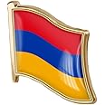 vmcoatdu Country Flag Pin Badge International Travel Brooch Metal Alloy Souvenir Pin for Hat Clothes Backpack