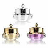 ISKYBOB Set of 3 Crown Shape Plastic Refillable
