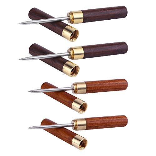 4 Pcs Stainless Steel Ice Picks, Ice Pick With Cover Safety Cover Kitchen Tool