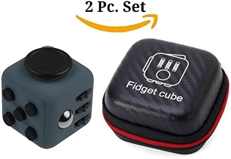 Fidget Cube Relieves Stress And Anxiety for Children and Adults Anxiety Attention Toy(Navy)