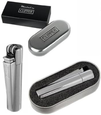 Clipper - Mechero de acero inoxidable con estuche: Amazon.es: Hogar