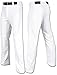 Open Bottom Profesional Style Baseball Pants White, Youth X-Large
