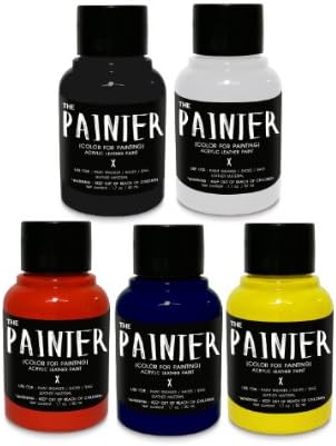The Painter Set 5 colors Acrylic Leather Paint Starter Kit