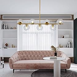 KCO Lighting 7-Light Clear Glass Globe Sputnik