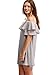 Milumia Women's Off Shoulder Ruffles Shift Loose Mini Dress
