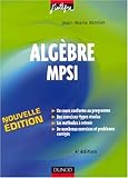 Image de Algèbre MPSI : Cours, méthodes et exercices corrigés