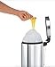 Brabantia PerfectFit Trash Bags (Size A / 0.8 Gallon) High Quality Thick Plastic Trash Can Liners with Tie Tape Drawstring Handles (20 Bags)