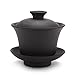 Purple Clay Tea Pot Yi Xing Clay Gaiwan Tea Cup, Black