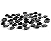 Hapy Shop 200 Set Round Plastic Resin Snaps Black Button Sewing Fastener for Baby Cloth Bib Diapers Size 20 (1/2