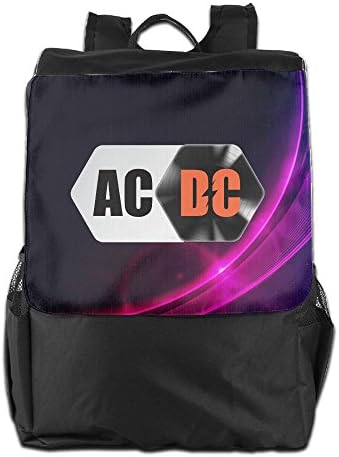 ACDC Records Casual Backpack College School Laptop Bag Daypack Travel Shoulder Bag For Unisex