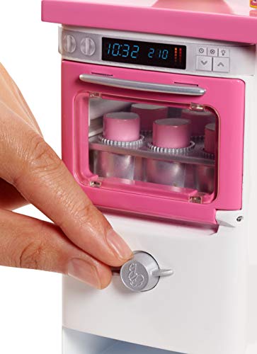 Barbie FHP57 - Barbie-Puppe mit Backofen und aufgehendem Gebäck, Spielzeug ab 3 Jahren – Bild 7