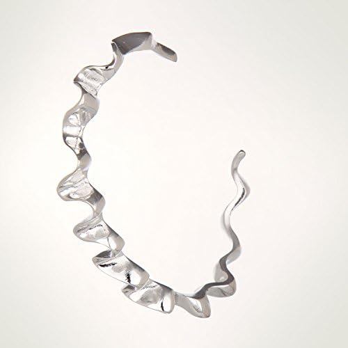 LLNF Fashion 925 Sterling Silver Bracelets Bangles Fancy Retro Bracelet Charm Chain Women Jewelry Gift (wave)