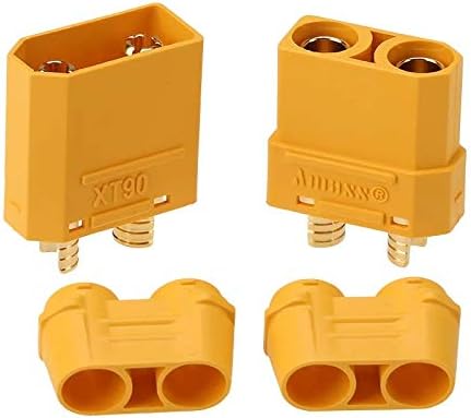 YUNIQUE GREEN-CLEAN-POWER - XT90H Male-Female Connectors 5 works, Yellow - Image 3