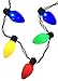 KINREX Christmas LED Light Up Necklace - Flashing Bulb Holiday Xmas & Party Favors – Flashing Favors Light Measures 35