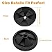 Podoy Disposal Splash Guard Garbage Stopper for Compatible with Black Rubber Quiet Collar Sink Baffle QCB-AM Evolution