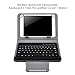 Universal 8 inch Tablet Keyboard Case, 【DETUOSI】 Wireless Bluetooth Removable Keyboard + Folio PU Leather Cover + Stand, Travel Portable Leather Sleeve for iOS/Android/Windows 8.0'' Tablet，(Black)