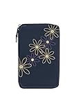 Travelon Safe Id Daisy Family Passport Case, Passport Wallet, Navy, One Size