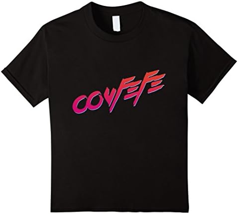 unisex-child Covfefe Retrowave Trump 80s Retro T-shirt 6 Black