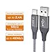 MCSPER Short Micro USB Cable 4FT[4Pack], Braided USB 2.0 Micro for Android Phone Charger Cable Fast Charging and Data Sync Cord for Samsung Galaxy S7 Edge S6,Moto G5 G5S Plus,Sony Xperia Z3 Z5 (Grey)