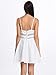Women's Spaghetti Strap Lace Waist Knee Length Mini Skater Dress
