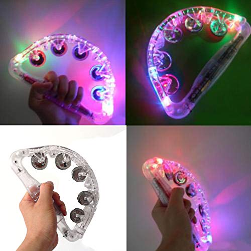 Buy Hand Tambourine LED Light up Tambourine Musical Flashing