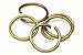 100pcs 10mm Top Quality Open Jump Rings (Wire~0.7mm) Antique Bronze Plated Brass for Jewelry Craft Making CF85-10