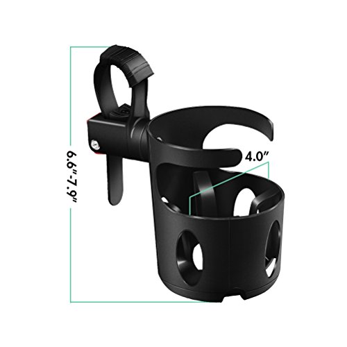 image for AULLY PARK Drink Cup Holder Adapter, 360° Rotation Handle Bar Mount f