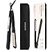Hair Straightener, ETEREAUTY Flat Iron Straightener Ceramic Flat Iron for Hair with 1.37 inch Wide Plate and LCD Display, Adjustable Temperature, Heats up Fast