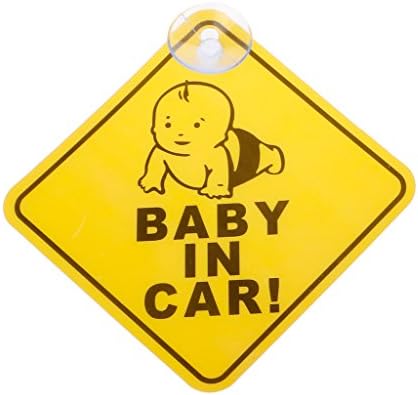 Xumeili BABY ON BOARD PVC Suck Warning Mark Sign Sticker Car Window Safety Notice Board (2)