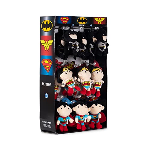 DC Comics for Pets Batman, Superman, and Wonder Woman Dog Toys | 27 Pc Sidekick…