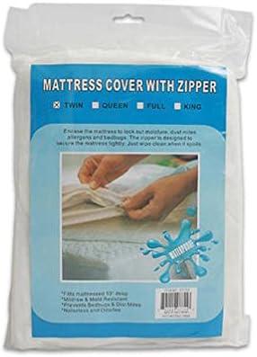 Gomangos Twin Size Bed Mattress Cover Zipper Plastic Waterproof Bed Bugs Protector Mites